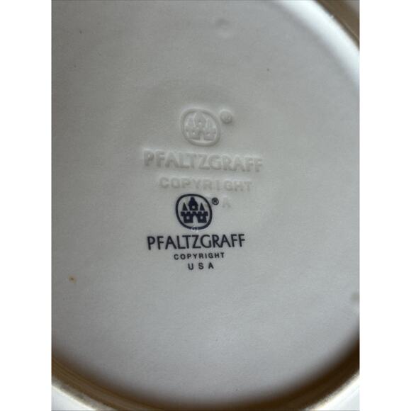 Pfaltzgraff Garden Party 10 1/2” Dinner Plate Set Of 7 Made In The USA - Picture 4 of 6